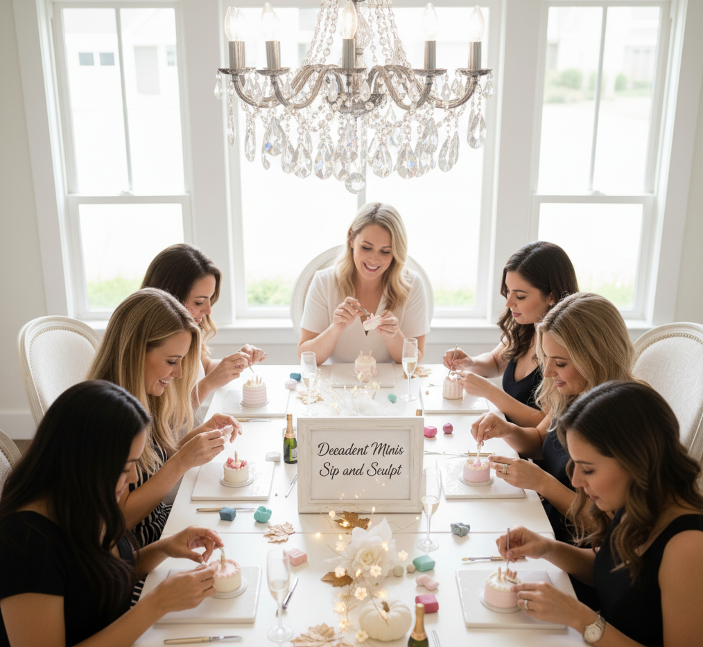 Decadent Minis Sip & Sculpt Event In-Person