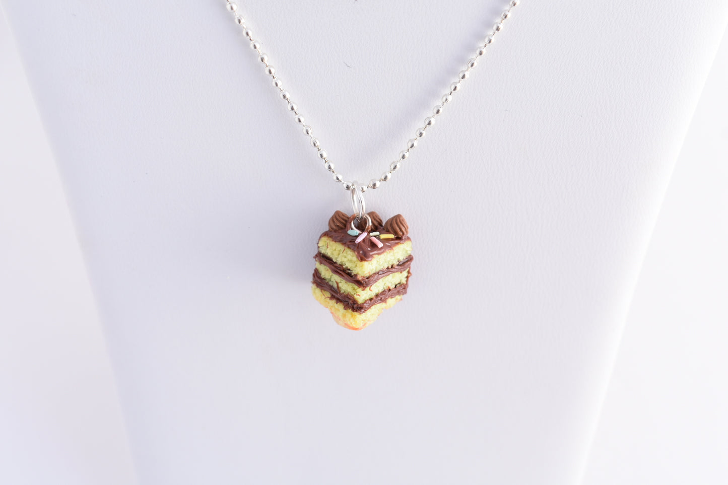 Scented Chocolate Birthday Cake Necklace - Decadent Minis