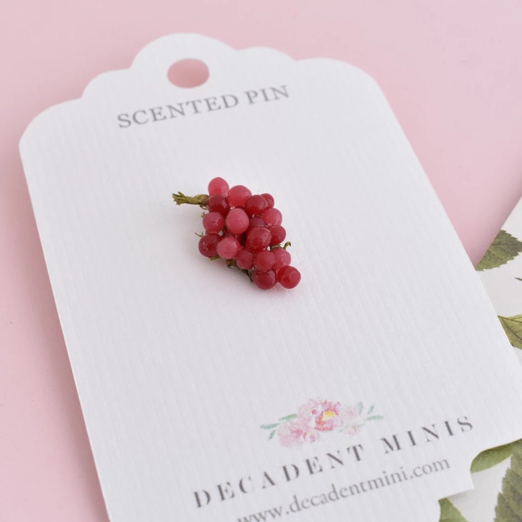 Scented Grape Pin - Decadent Minis