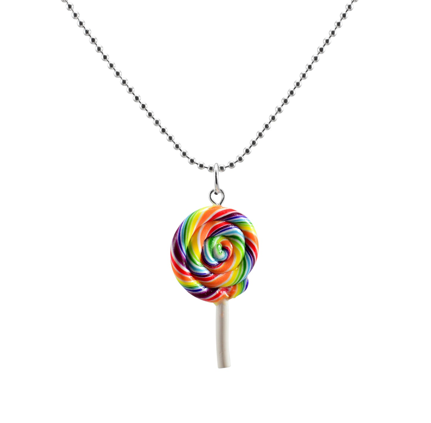 Tutti Frutti Scented Rainbow Lollipop Necklace - Decadent Minis