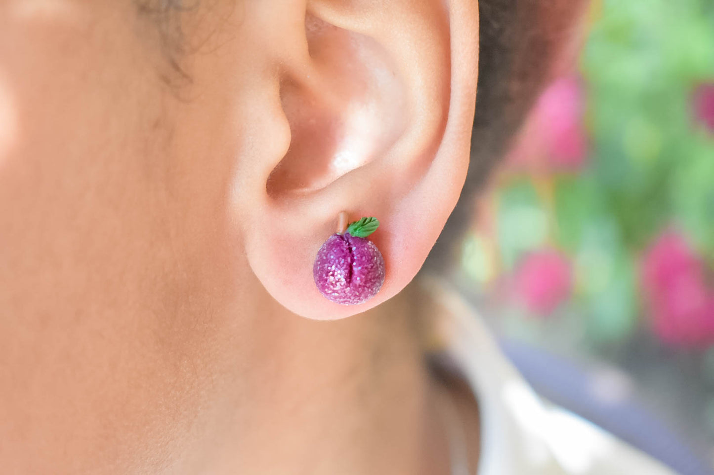 Scented Sugar Plum Stud Earrings - Decadent Minis