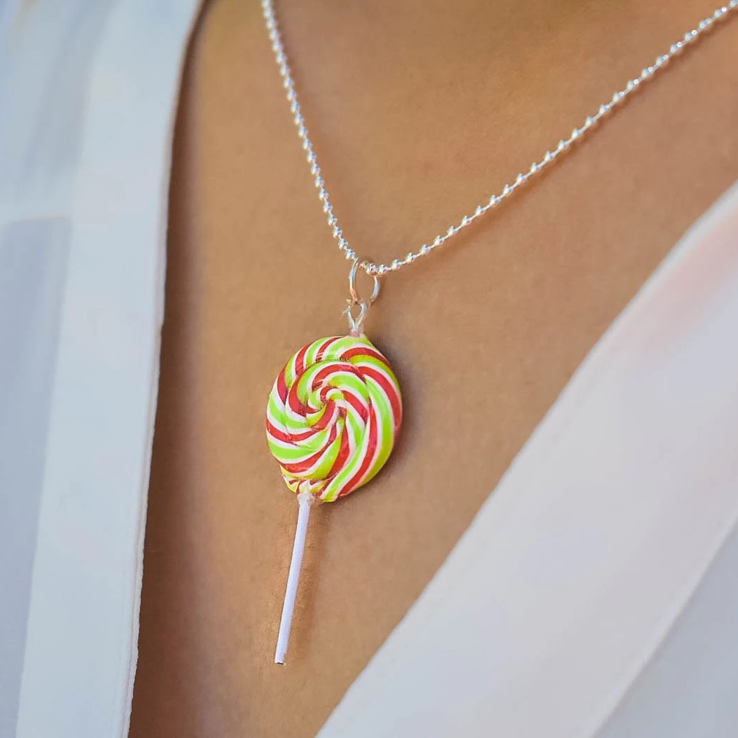Scented Christmas Lollipop Necklace - Decadent Minis