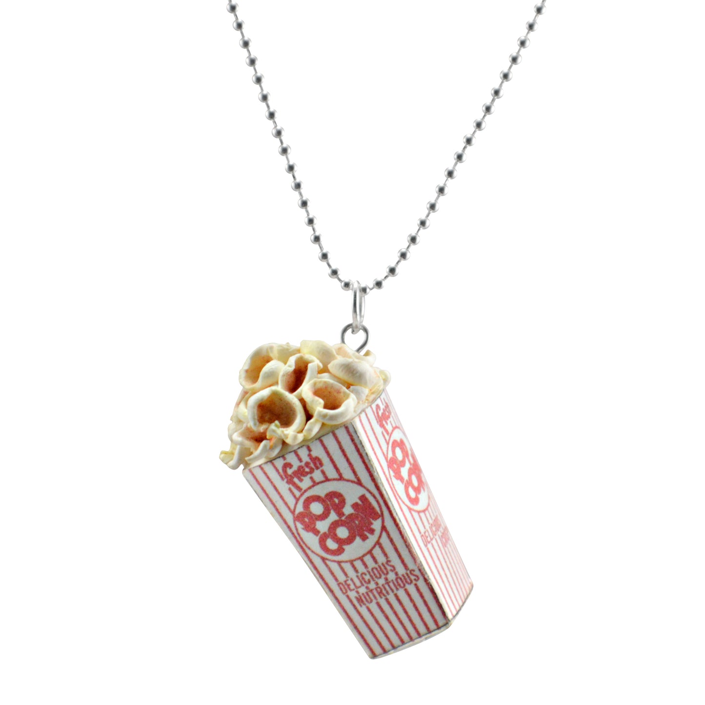 Scented Popcorn Charm Necklace - Decadent Minis