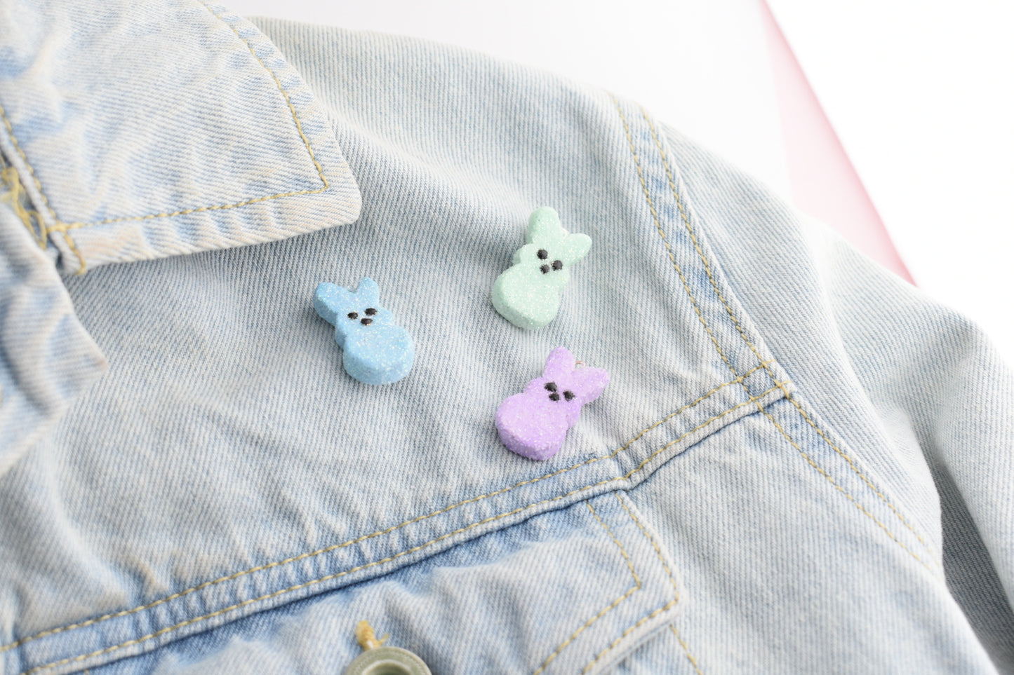 Scented Bunny Peeps Pin - Decadent Minis