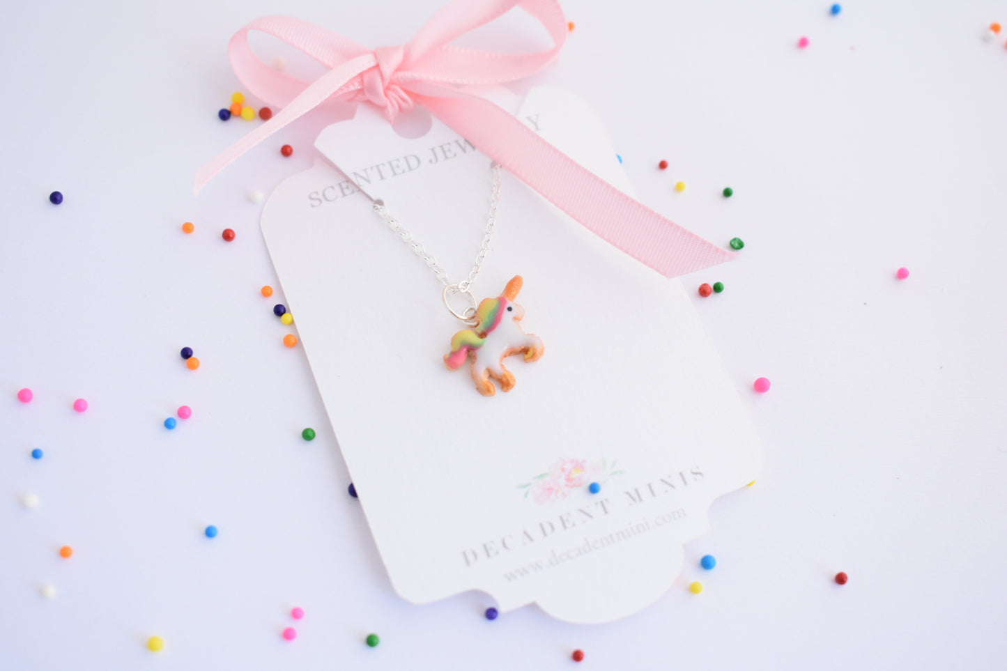 Scented Unicorn Sugar Cookie Necklace - Decadent Minis