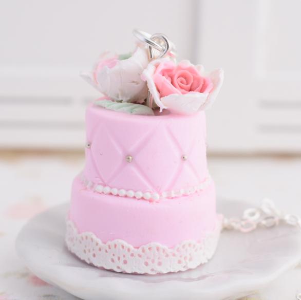 Scented 1:12 Scale Tiered Miniature Wedding Cake - Decadent Minis