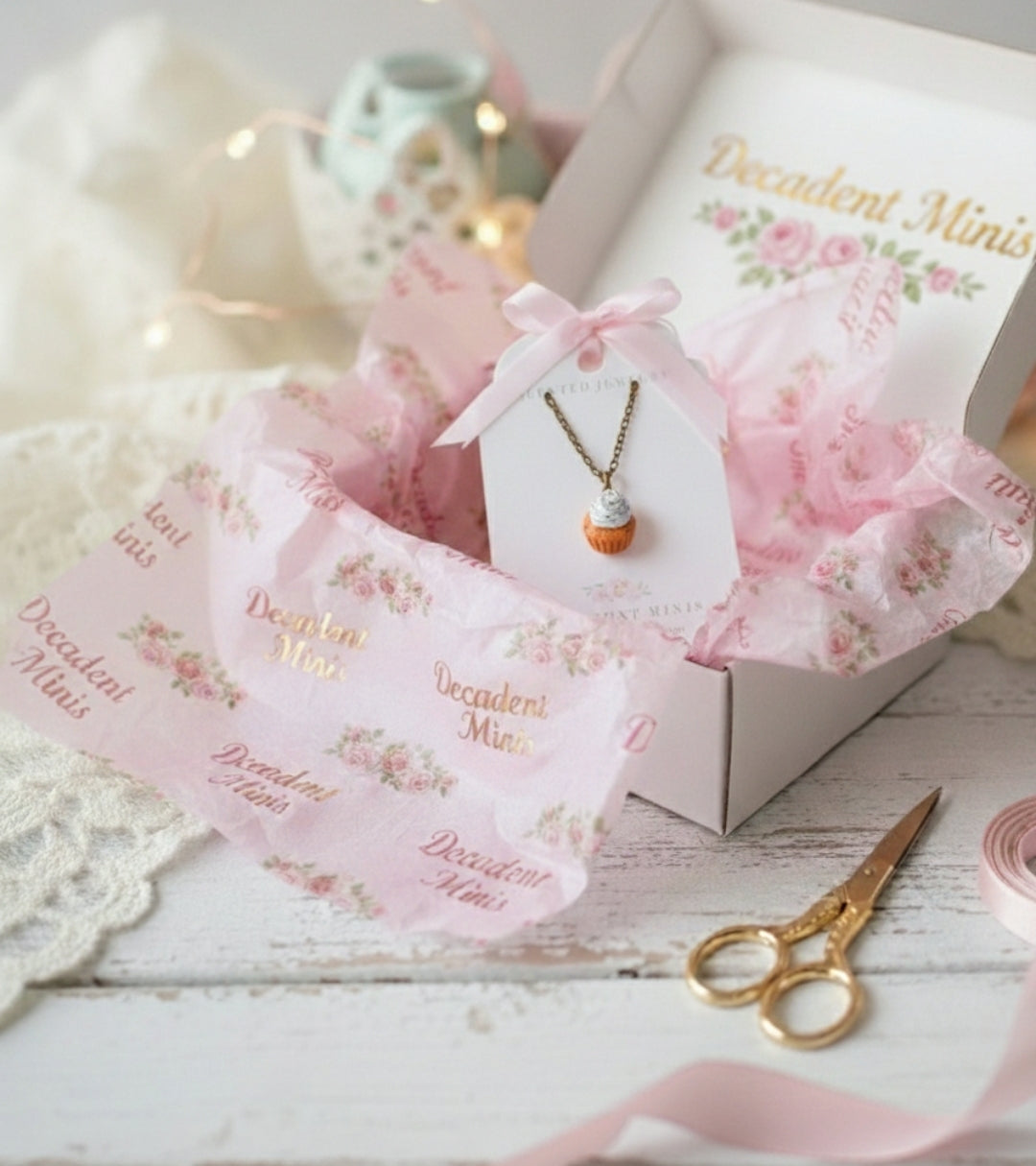 Scented Pumpkin Spice Scented Cupcake Necklace