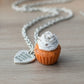Scented Pumpkin Spice Scented Cupcake Necklace