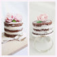 Shabby Chic Naked Cake Ring - Chocolate - Decadent Minis