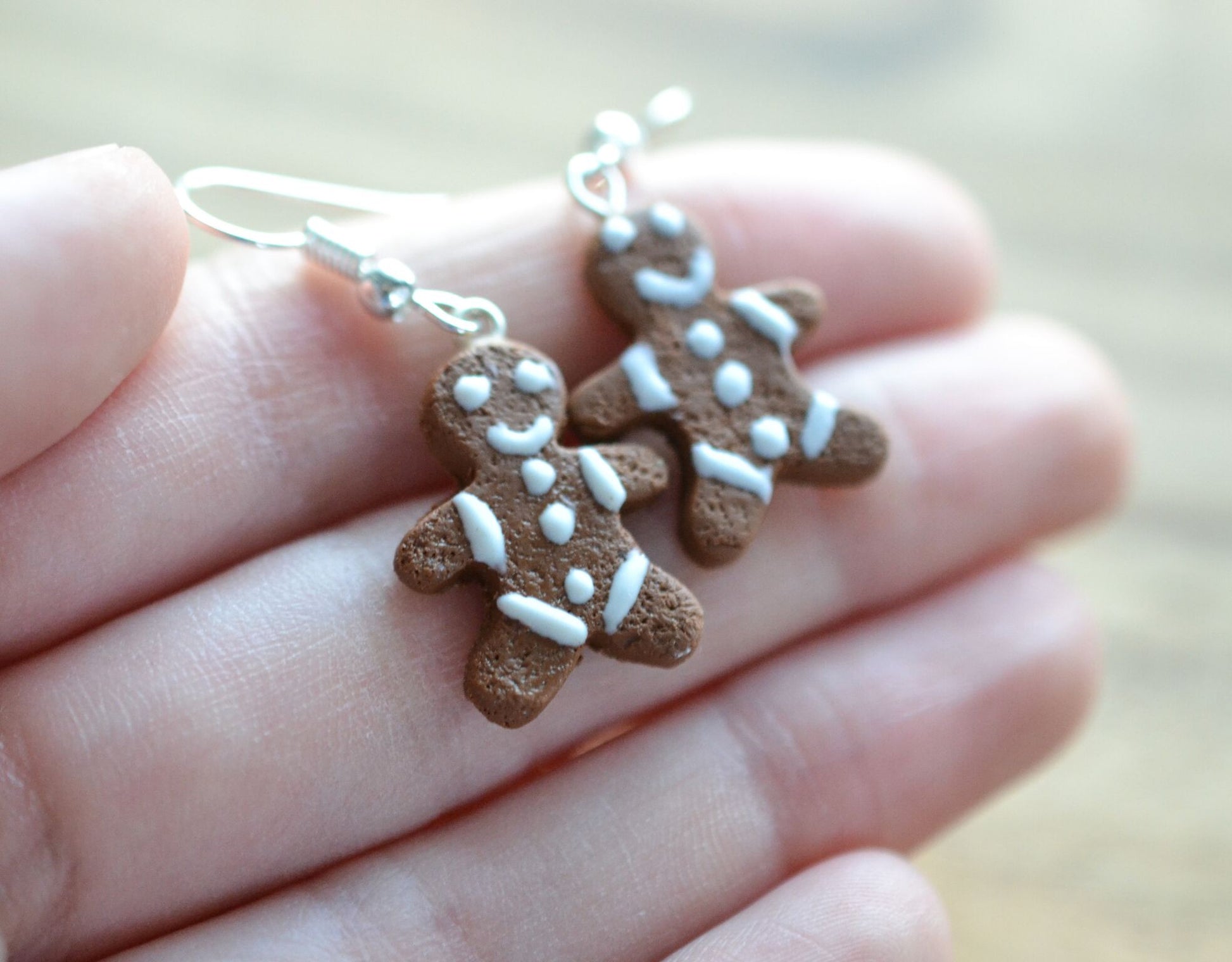 Scented Gingerbread Man Earrings - Decadent Minis