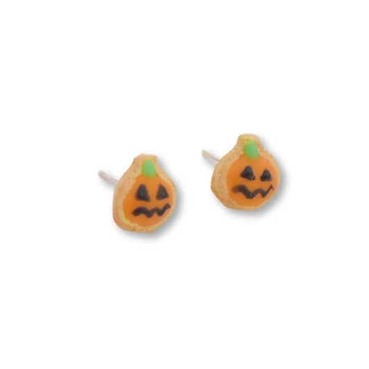 Scented Halloween Jack O' Lantern Sugar Cookie Earrings - Decadent Minis