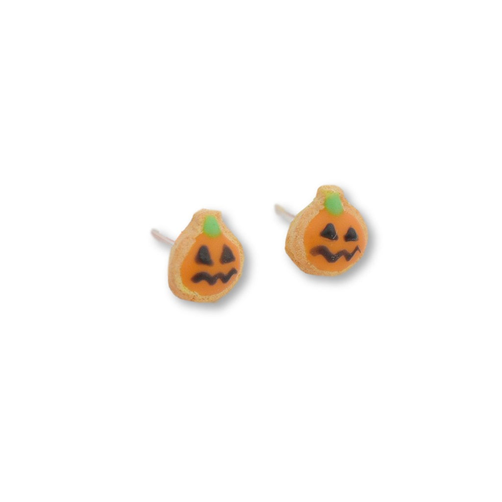 Scented Halloween Pumpkin & Ghost Sugar Cookie Earring Set - Decadent Minis