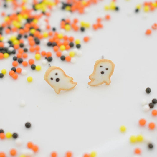 Scented Halloween Ghost Sugar Cookie Earrings - Decadent Minis
