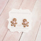 Scented Mrs. Gingerbread Stud Earrings - Decadent Minis