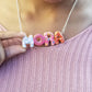 Scented Custom Name Donut Necklace - Decadent Minis