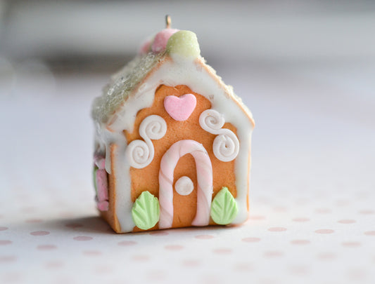 Scented Sugar Cookie House Charm Ornament - Decadent Minis