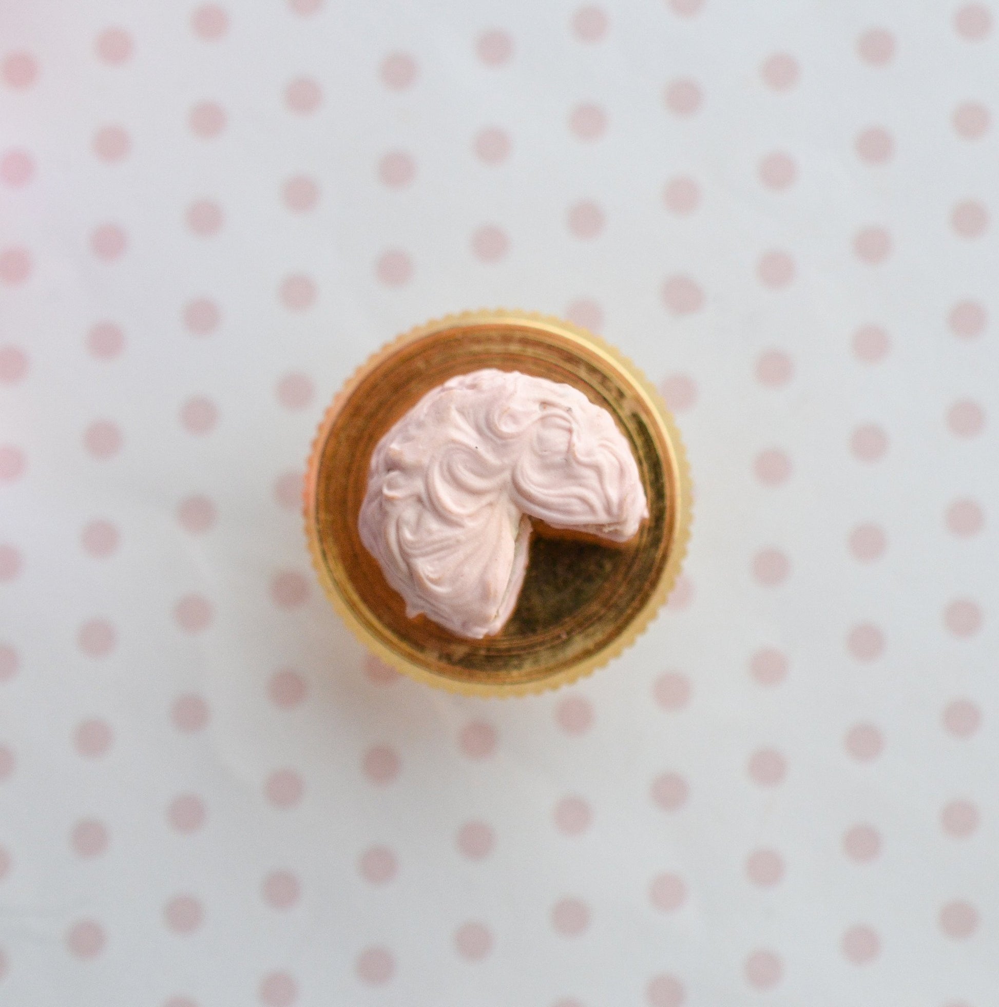 12th Scale Dollhouse Miniature Shabby Chic Pink Cake - Decadent Minis