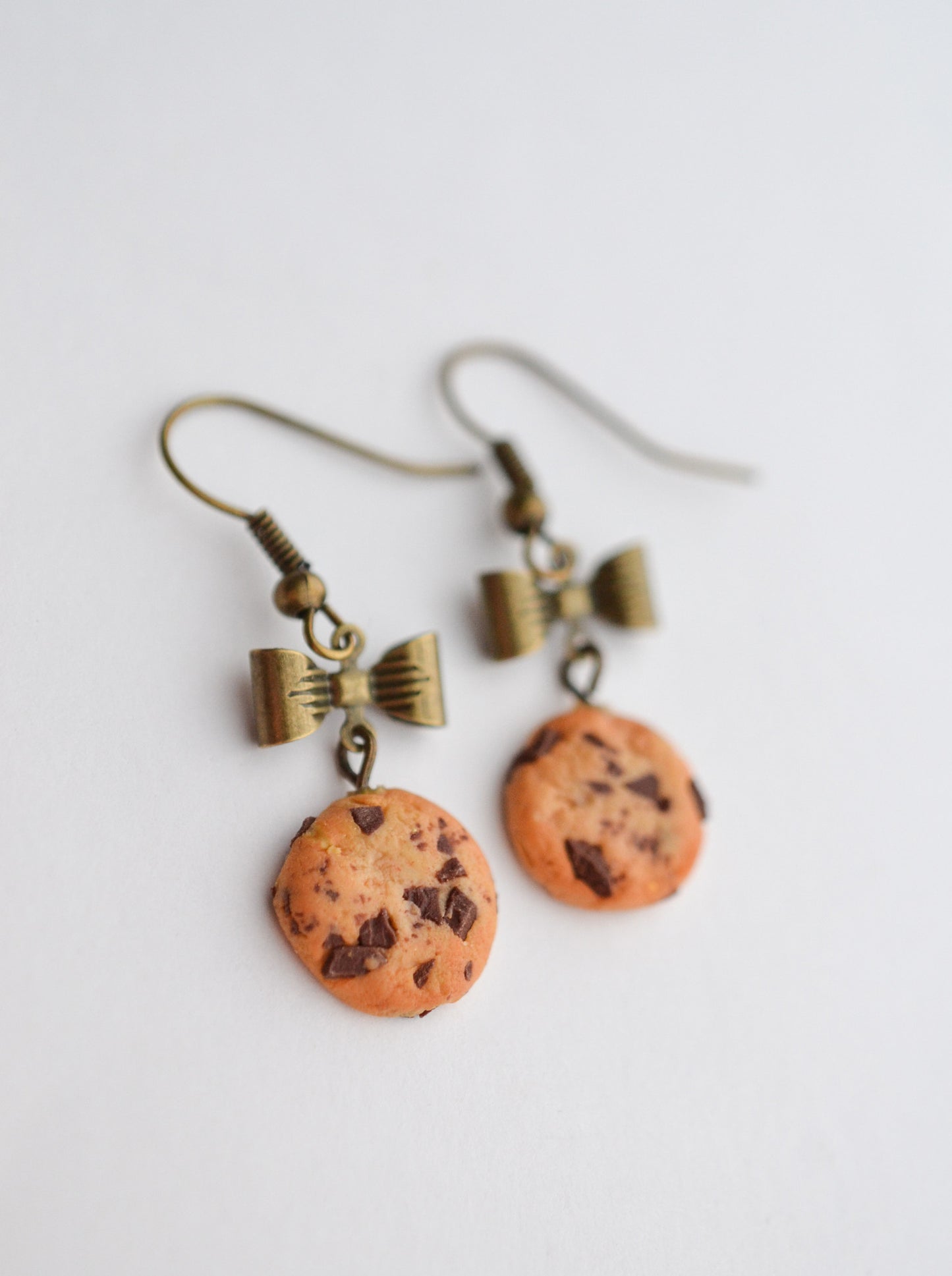 Scented Extra Chunky Chocolate Chip Cookie Earrings-Vintage - Decadent Minis