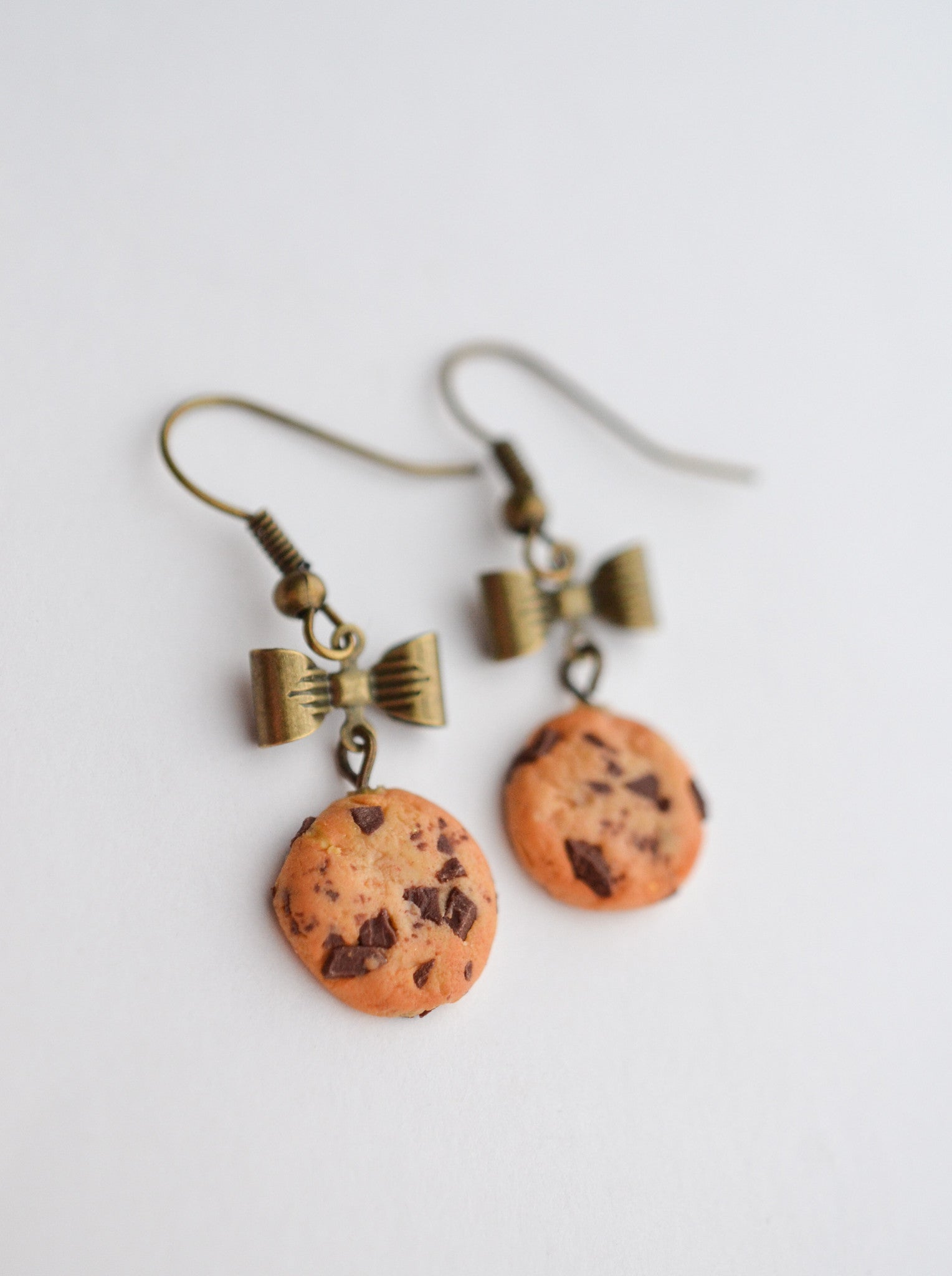Scented Extra Chunky Chocolate Chip Cookie Earrings-Vintage - Decadent Minis