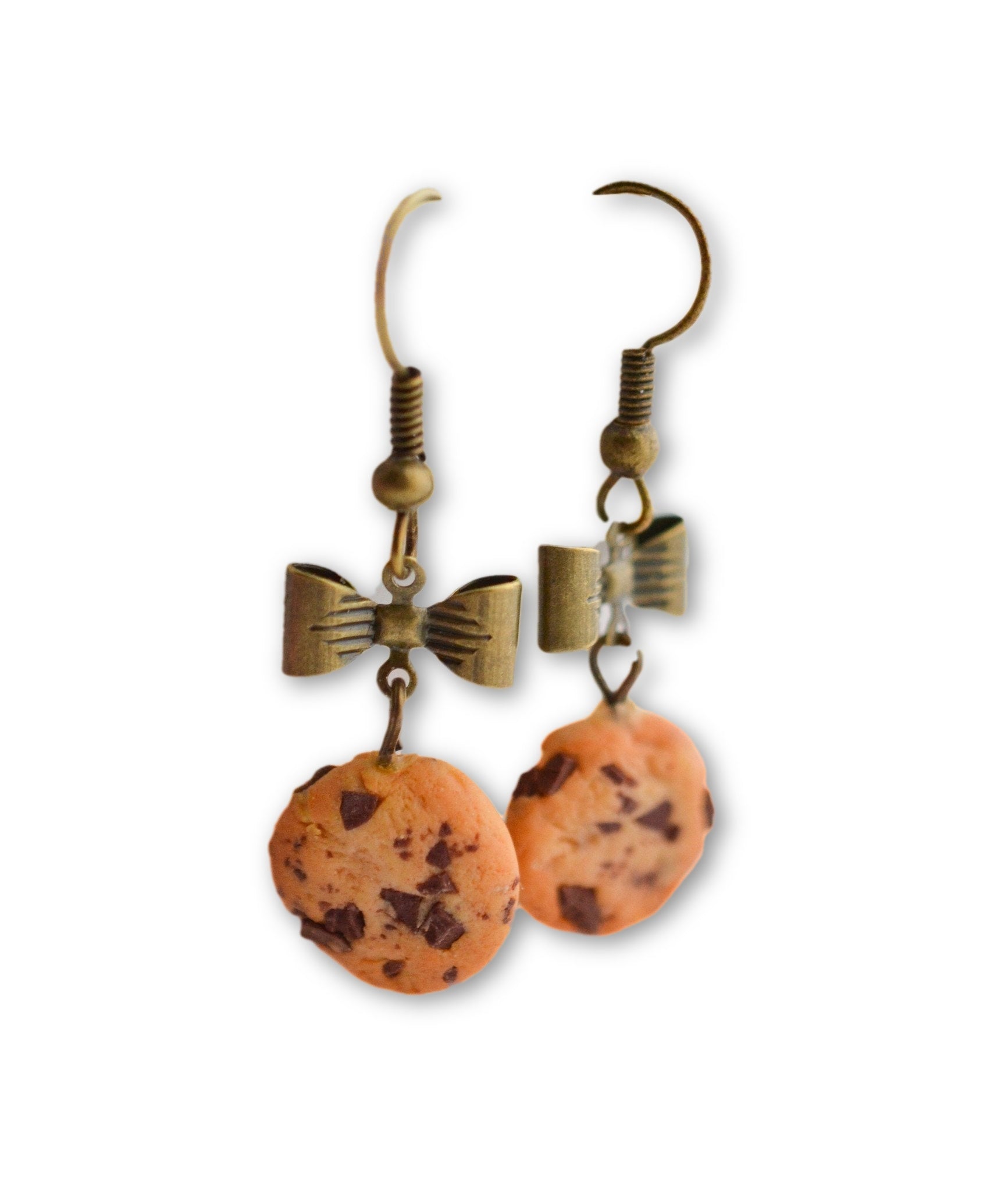 Scented Extra Chunky Chocolate Chip Cookie Earrings-Vintage - Decadent Minis