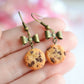 Scented Extra Chunky Chocolate Chip Cookie Earrings-Vintage - Decadent Minis