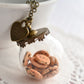 Chocolate Chip Cookie Jar Necklace-Antique Bronze - Decadent Minis