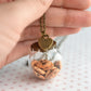 Chocolate Chip Cookie Jar Necklace-Antique Bronze - Decadent Minis