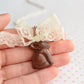 Scented Chocolate Easter Bunny Necklace Silver Plated - Decadent Minis