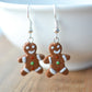 Scented Gingerbread Man Earrings Christmas Colors - Decadent Minis