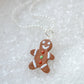 Scented Gingerbread Man Necklace - Christmas Colors - Decadent Minis