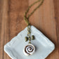 Scented Cinnamon Roll Antique Bronze Necklace - Decadent Minis
