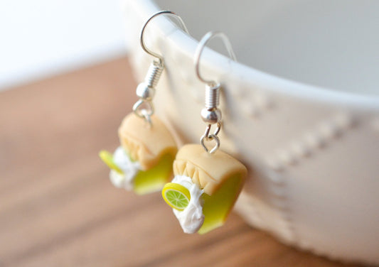 Scented Key Lime Pie Earrings - Decadent Minis