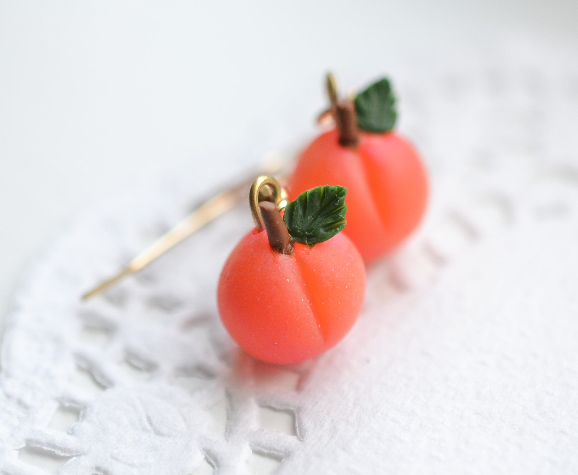Scented Georgia Peach Earrings - Decadent Minis