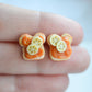 Scented Peanut Butter and Banana Sandwich Earrings - Decadent Minis