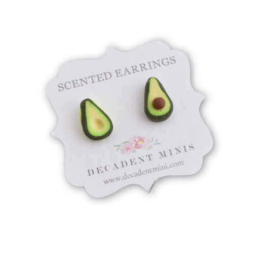 Scented Avocado Earrings - Decadent Minis