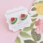 Scented Watermelon Stud Earrings - Decadent Minis