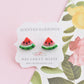 Scented Watermelon Stud Earrings - Decadent Minis