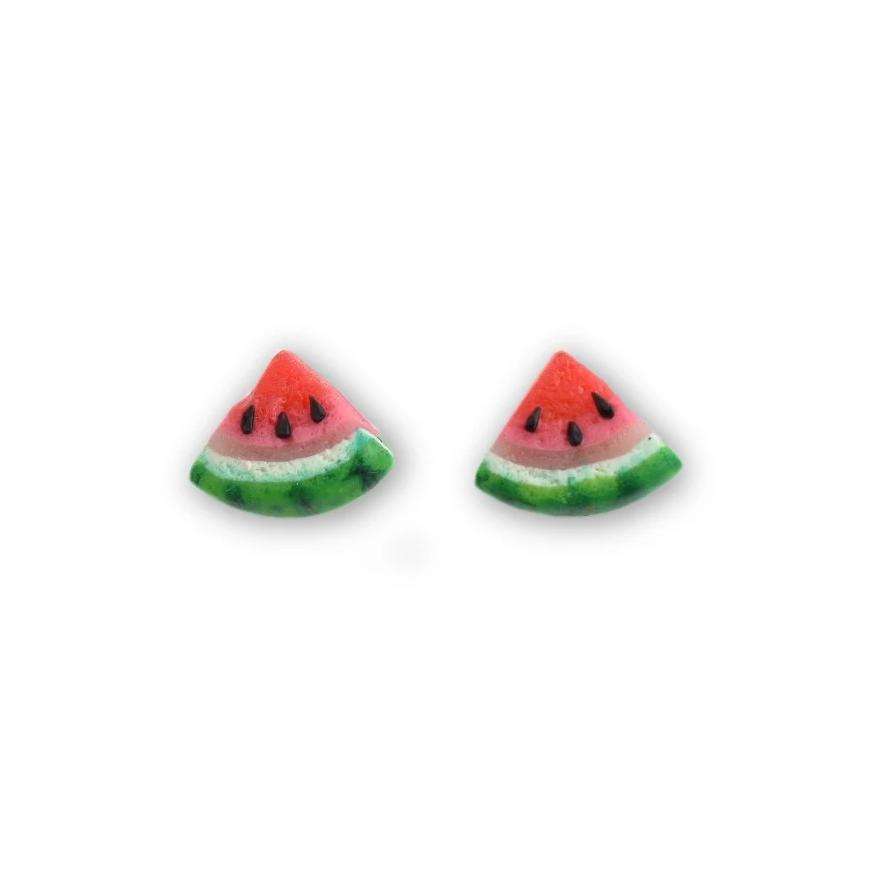 Scented Watermelon Stud Earrings - Decadent Minis