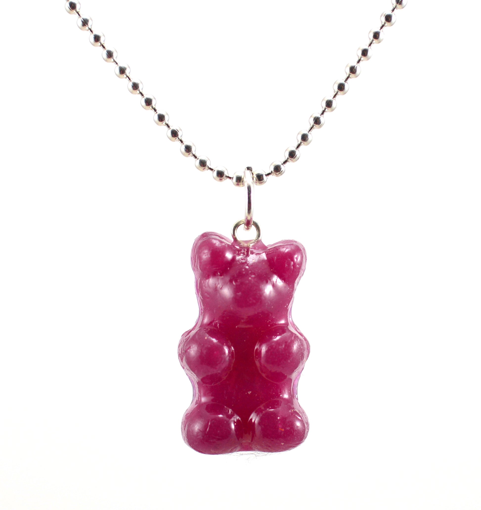 Scented Gummy Bear Necklace-Sterling Silver - Decadent Minis