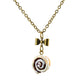 Scented Cinnamon Roll Antique Bronze Necklace - Decadent Minis