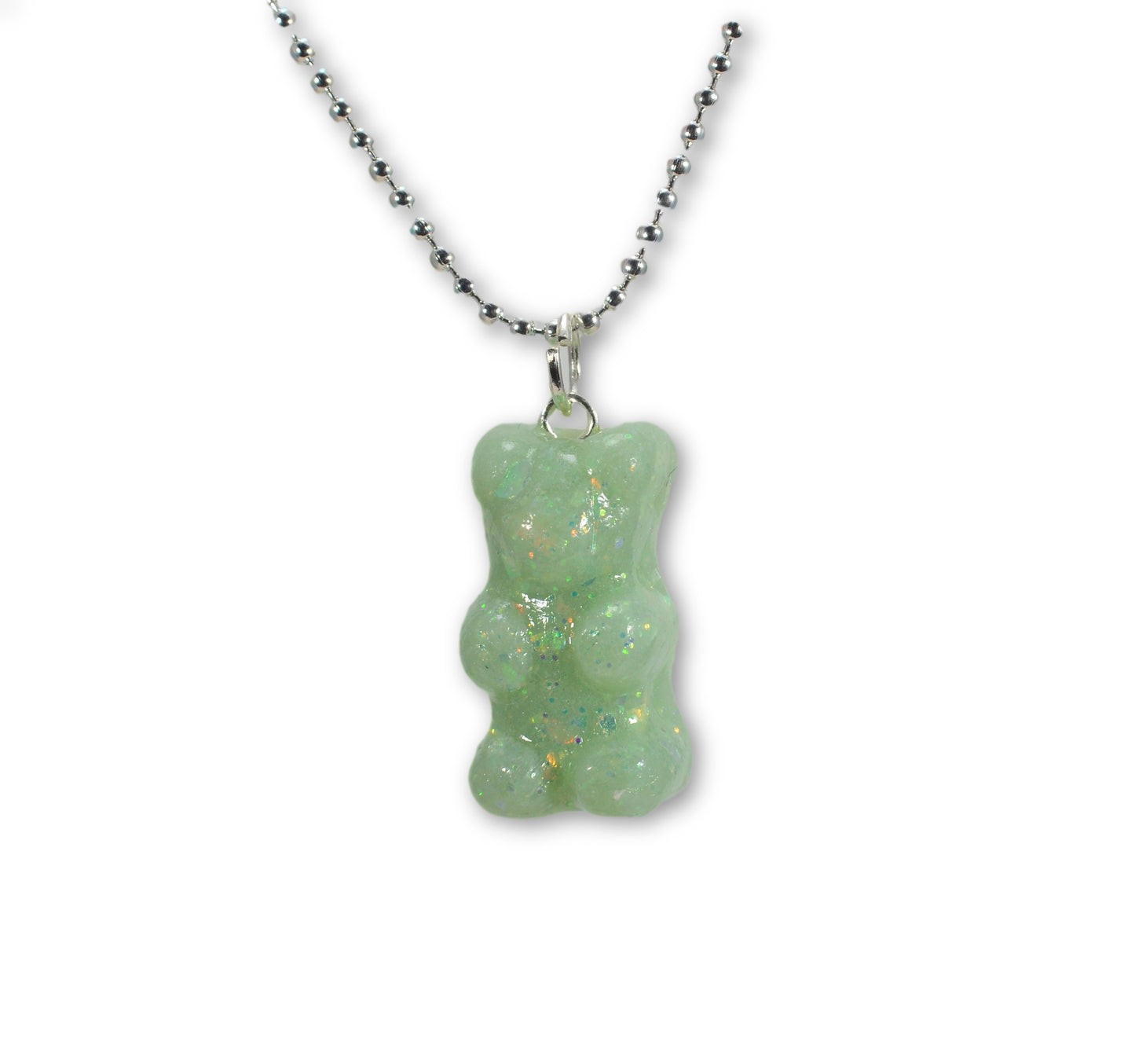 Scented Opal Gummy Bear Necklace Pastel - Decadent Minis