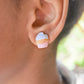 Scented Cupcake Stud Earring -Light Pink - Decadent Minis