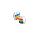 Scented Rainbow Cake Stud Earrings - Decadent Minis
