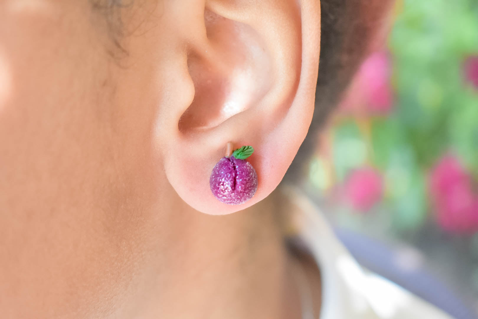 Scented Sugar Plum Stud Earrings - Decadent Minis