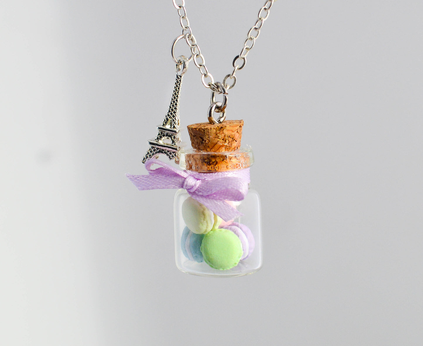 Pastel Macaron Cookie Jar Necklace - Decadent Minis
