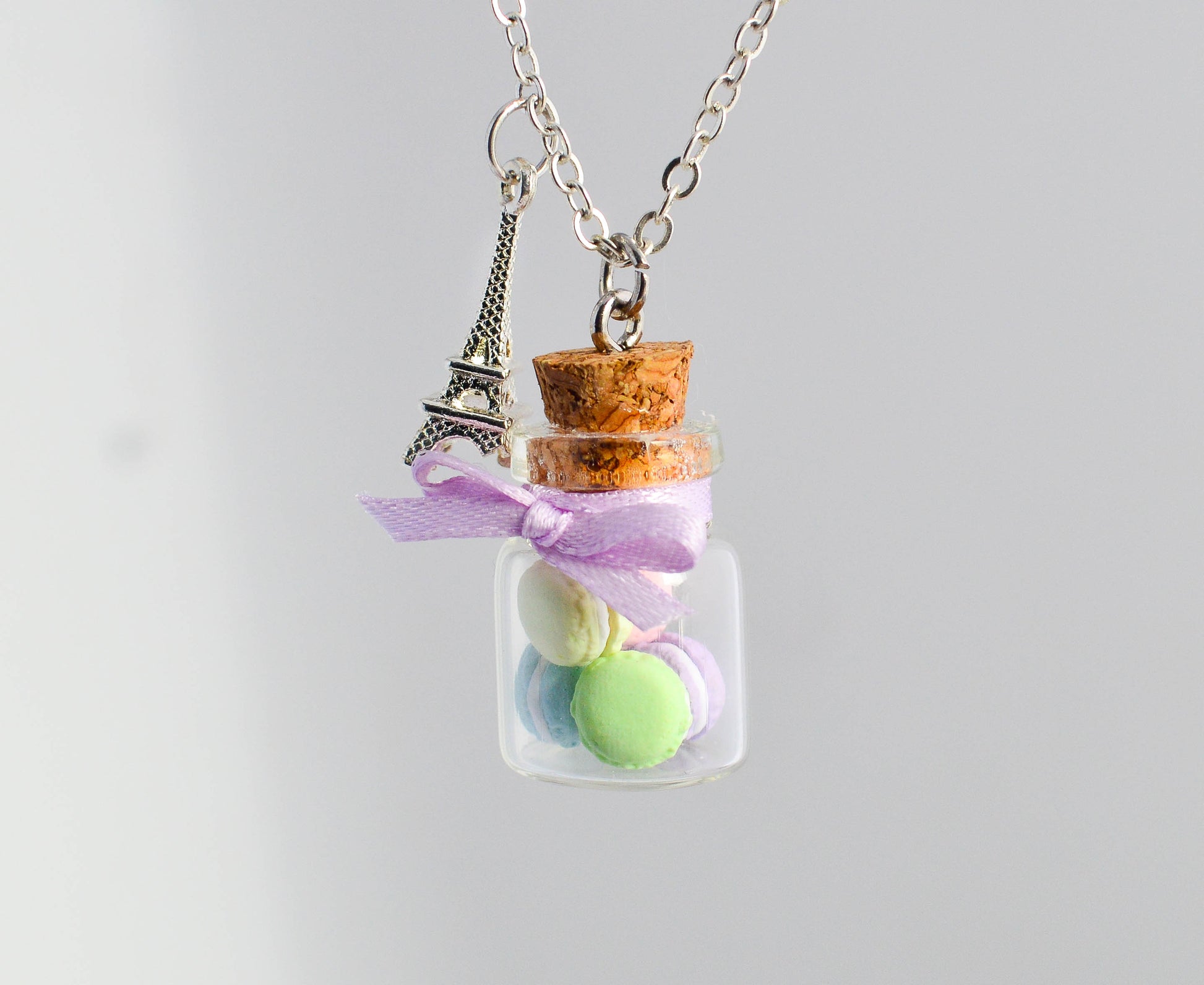 Pastel Macaron Cookie Jar Necklace - Decadent Minis