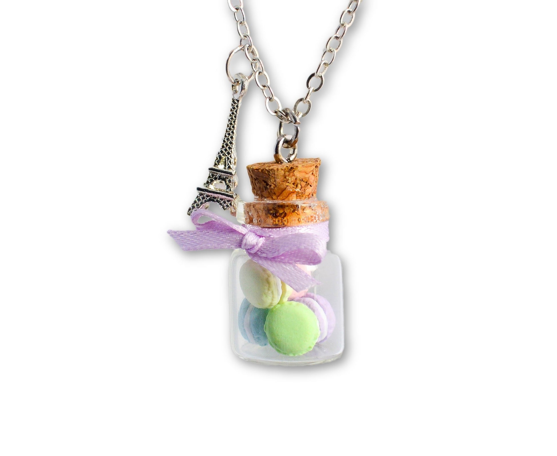 Pastel Macaron Cookie Jar Necklace - Decadent Minis
