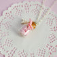 Pink Macaron Cookie Jar Necklace - Decadent Minis