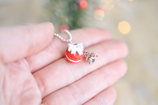 Scented Macaron Bow Necklace - Decadent Minis