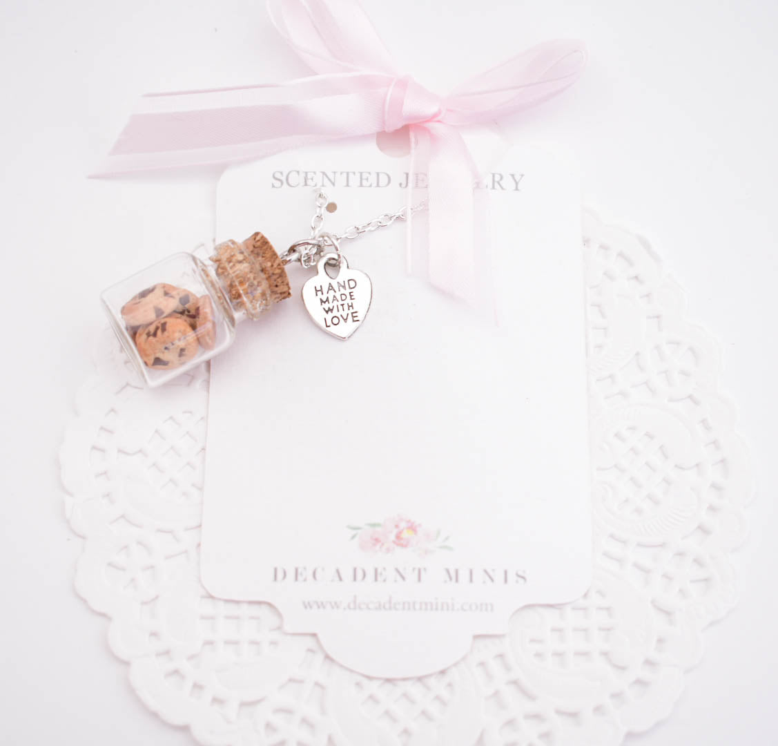 Chocolate Chip Cookie Jar Necklace - Decadent Minis